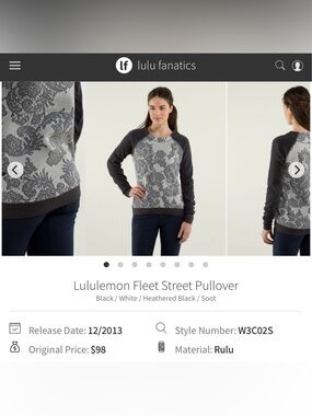Lululemon Fleet Street Pullover